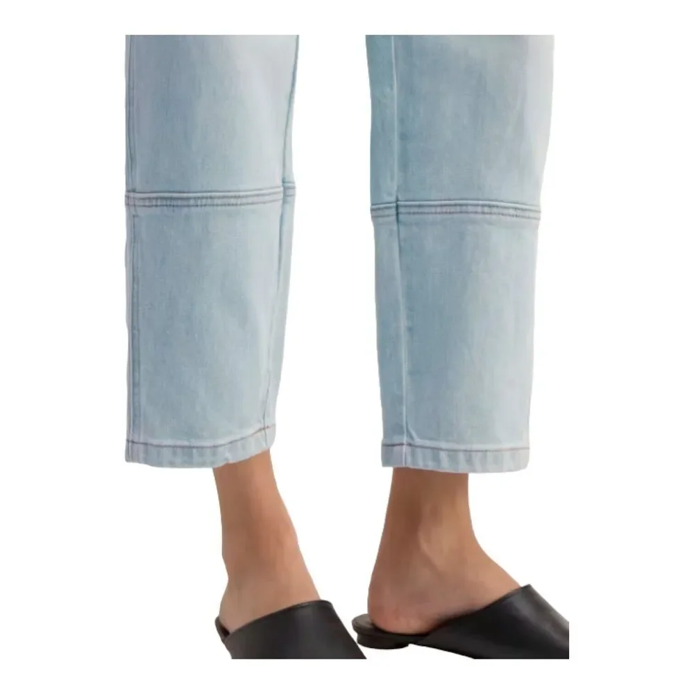 Everlane Light Blue "The UTILITY BARREL PANTS" High-Rise Ankle Pants Sz 4 $118 - Picture 4 of 16